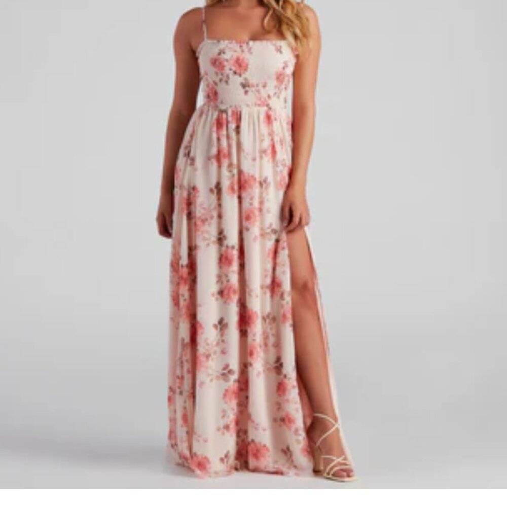 Floral Chiffon Dress